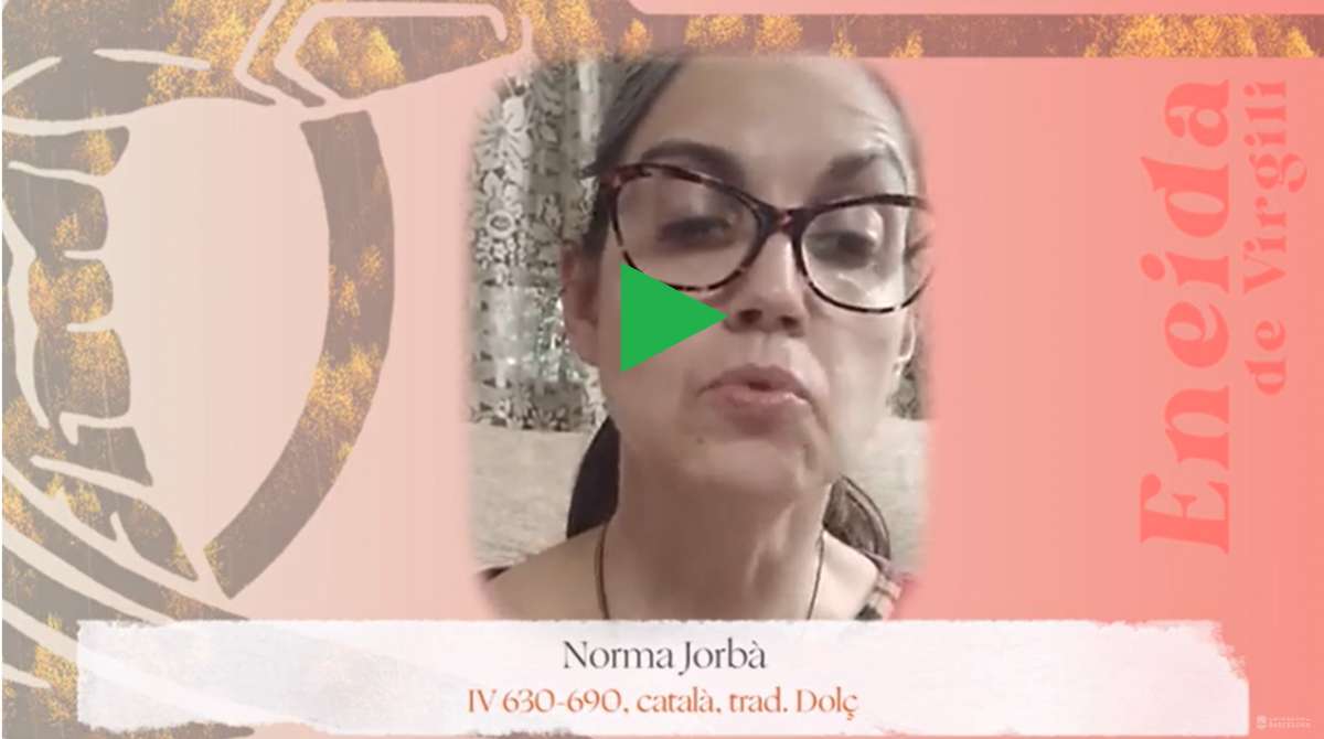 Lectura de l'Eneida de Virgili. Part III