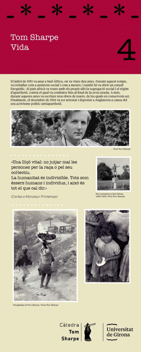 4. Tom Sharpe. Vida (1951-1961)