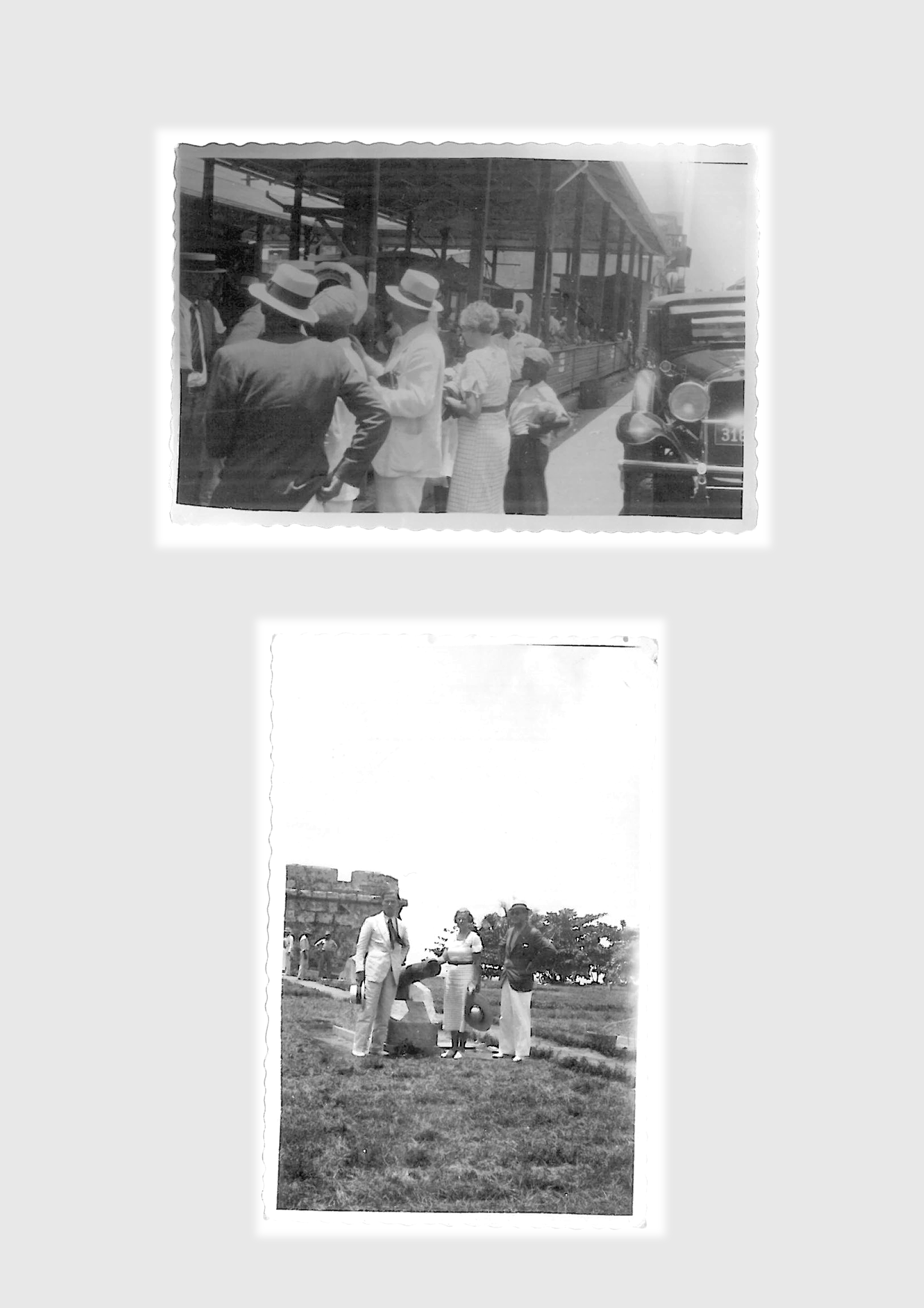 67. Santo Domingo: the travellers visited a fruit market and the fortress of San Jerónimo.