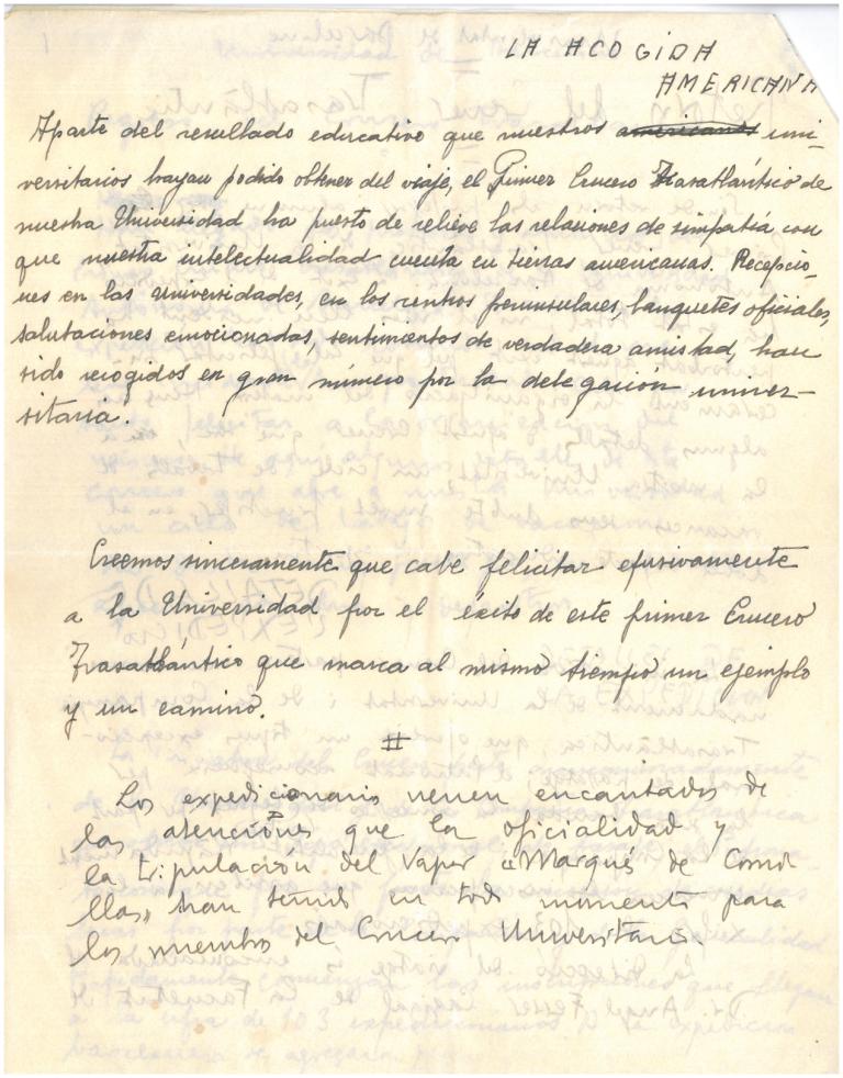 88. A la vuelta, G. Díaz-Plaja y C. Taboada preparan, a dos manos y en dos lenguas, una crónica del viaje.