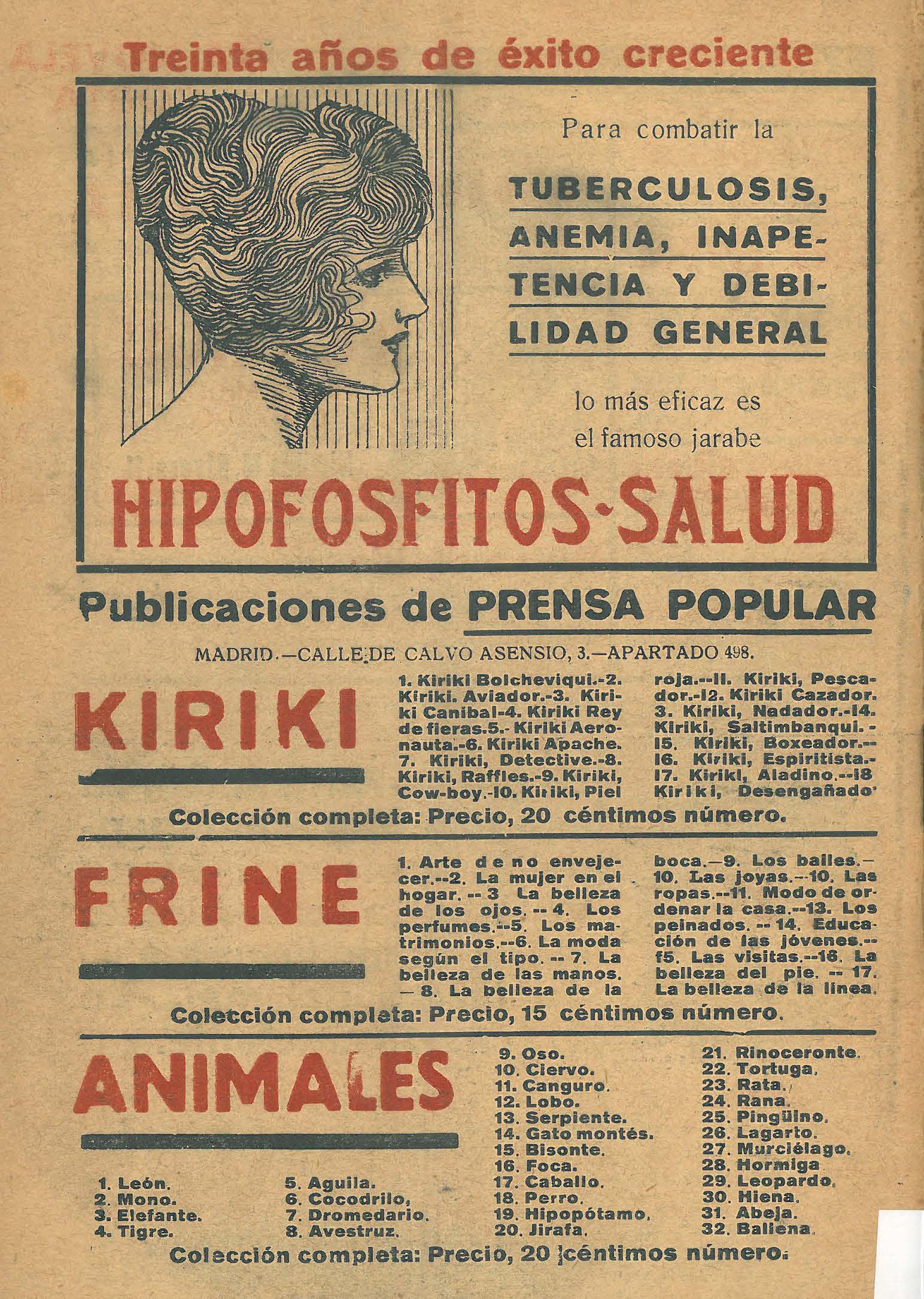 La Novela Corta, 258. Novembre 1920