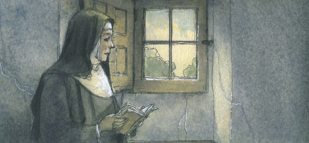 04. Ilustración de Jordi Vila Delclòs. En: Rosa NAVARRO DURÁN (2013). "La Vida y obra de Teresa de Jesús contada a los niños". Barcelona : Edebé.