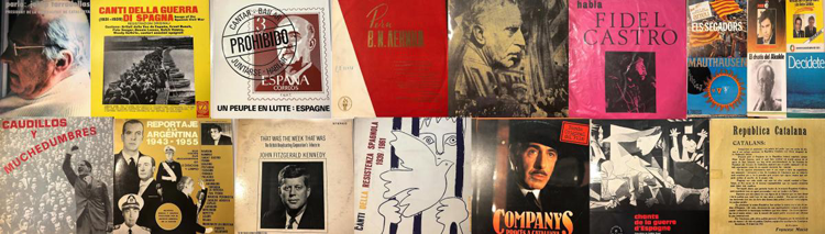 Discs de vinil: cançons i discursos polítics