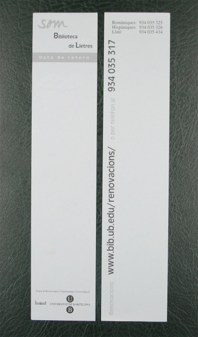 Punt de llibre: Som biblioteca (2005)