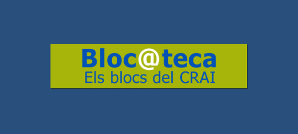 Imatge del botó per accedir als blocs del CRAI UB des del Web (2008)