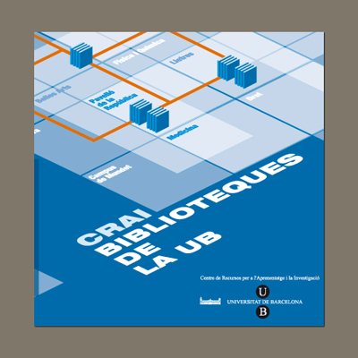 Imatge de la portada de la guia general del CRAI de la UB 2a edició (2008)