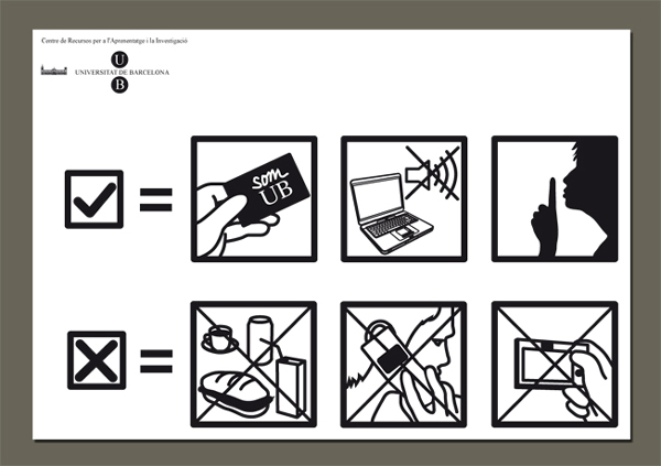 Imatge del vinil "per fomentar la bona conducta dels usuaris" (2008)