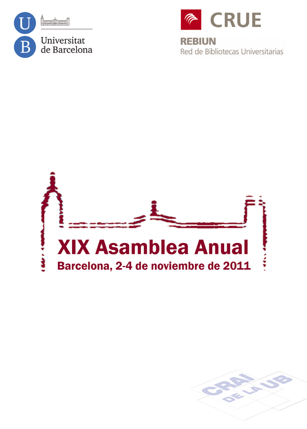 Materials per a la XIX Asamblea Anual de REBIUN (2011)