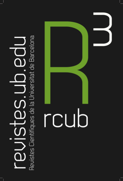 Postal promocional del portal de revistes científiques RcUB (2013)