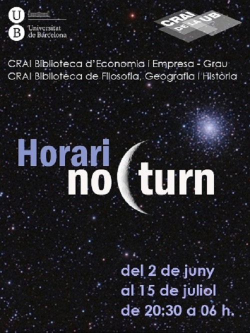 Horaris nocturns CRAI UB