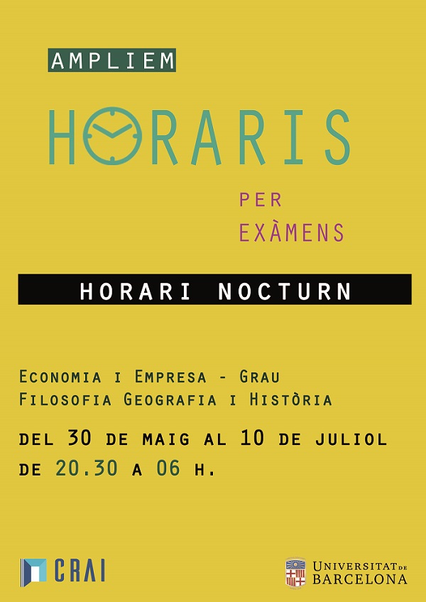 Cartell horaris nocturns