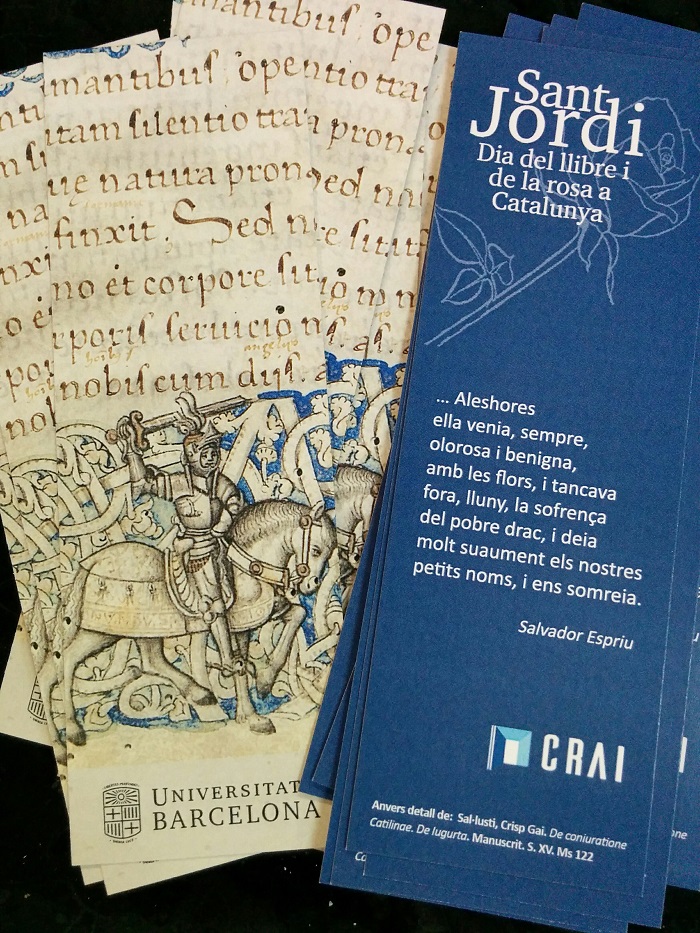 Punt de llibre de Sant Jordi 2016