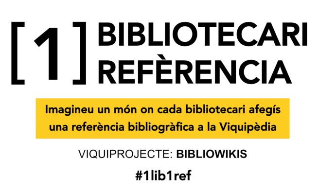 El CRAI de la UB s'adhereix a la campanya #1Lib1Ref 2024
