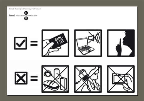 Imatge del vinil "per fomentar la bona conducta dels usuaris" (2008)