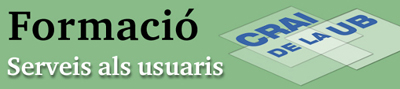 Bàner de Formació d'usuaris per al Web del CRAI i el Campus Virtual (2013)