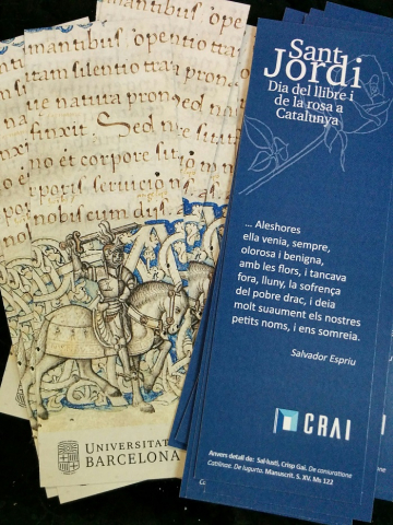 Punt de llibre de Sant Jordi 2016