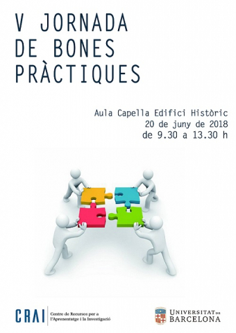V Jornada de Bones Pràctiques al CRAI de la Universitat de Barcelona