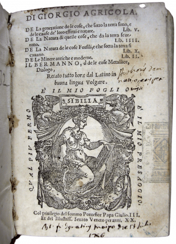 Agricola, Georg, 1494-1555. De la generatione de le cose ...