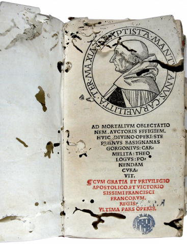 Baptista, Mantuanus, 1448-1516. Vltima pars operis