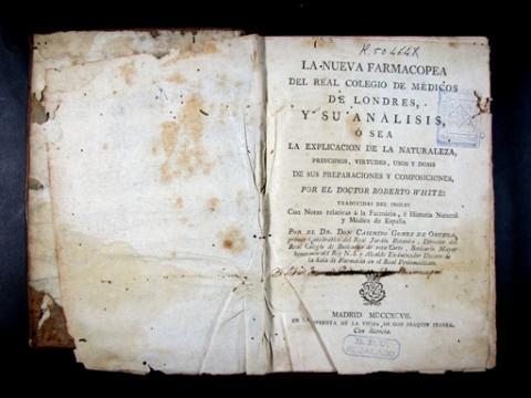 Royal College of Physicians of London. La Nueva farmacopea del Real Colegio de Médicos de Londres.