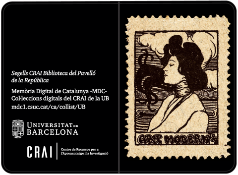 Porta targetes de la Col·lecció Segells del Pavelló de la República