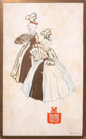 Exposició virtual del CRAI Biblioteca del Pavelló de la República: Els menús del vaixell SS. Bremen