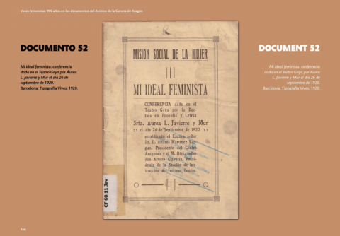 Exposició “Veus Femenines. 900 anys als documents de l’Arxiu de la Corona d’Aragó” amb col·laboració del CRAI Biblioteca del Pavelló de la República