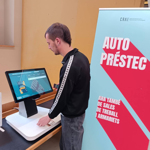 Prova pilot d'autopréstec de sales de treball al CRAI Biblioteca de Filosofia, Geografia i Història