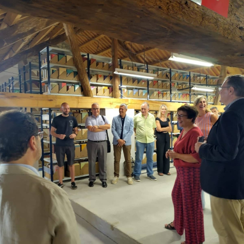 L’equip de govern visita el Dipòsit de Cervera en el marc del 575è aniversari de la UB 