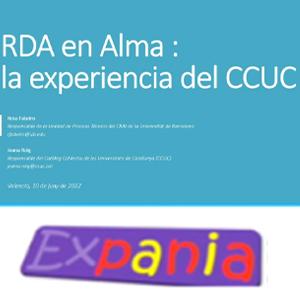 Participació del CRAI de la UB a la XIX Jornada Expania