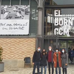 Visita cultural de l'equip del CRAI Biblioteca del Campus de Mundet al Born CCM