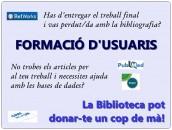 formacSessions de formació al CRAI Biblioteca de Farmàcia sobre el gestor Mendeley