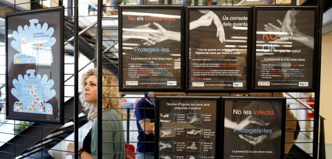 L'exposició “La higiene de mans: una mirada històrica als centres sanitaris de Catalunya” al CRAI Biblioteca del Campus Bellvitge