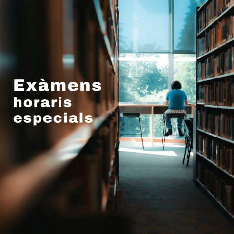 Ampliació dels horaris dels CRAI biblioteques en període d'exàmens
