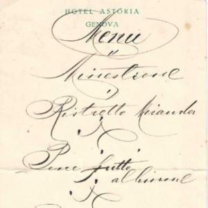 Noves incorporacions a la col·lecció Menús i cartes de restaurant. Donacions diverses