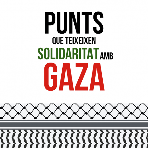Campanya solidària amb Gaza al CRAI Biblioteca del Campus Bellvitge