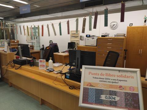 Punts de llibre solidaris al CRAI Biblioteca del Campus Bellvitge