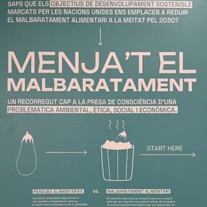 Menja't el malbaratament: exposició sobre malbaratament alimentari al CRAI Biblioteca del Campus Bellvitge