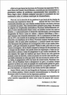 Hey, T. Memorias de Richard Feynman. Dins: Feynman, R. Conferencias sobre computación, Barcelona, Crítica, 2003