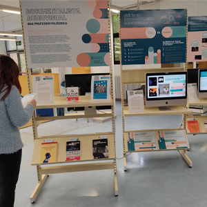 Documentalista audiovisual, una professió polièdrica. Exposició al CRAI Biblioeca d'Informació i Mitjans Audiovisuals
