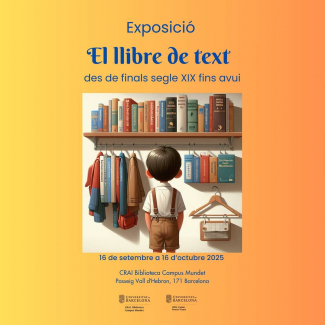 Exposició al CRAI Biblioteca del Campus Mundet, La història del llibre escolar: un recorregut pel sistema educatiu