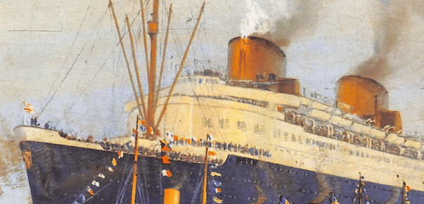 Exposició virtual del CRAI Biblioteca del Pavelló de la República: Els menús del vaixell SS. Bremen