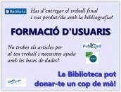 formacSessions de formació al CRAI Biblioteca de Farmàcia sobre el gestor Mendeley