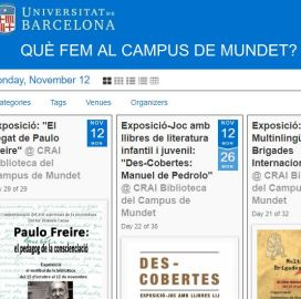 Cartellera d'activitats: Què fem al Campus de Mundet?